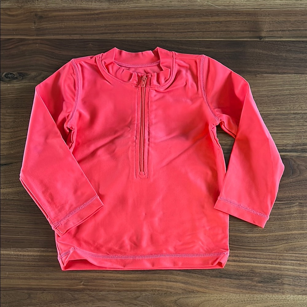 Primary Red Swim Rashguard for Active Days